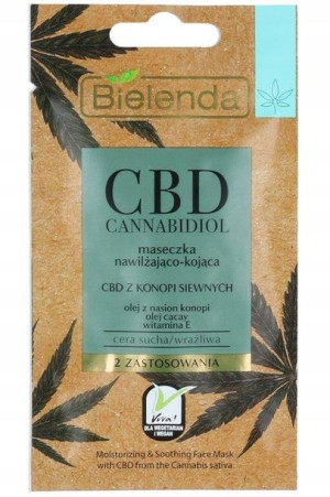 Bielenda CBD Maseczka nawilżająco-kojąca 8g