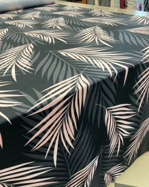 Materiał Plusz Welur Velvet Kwiaty Obrus Zasłony