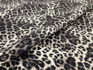 Materiał Plusz Welur Velvet Panterka Obrus Zasłony