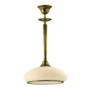 Salonowy zwis AGAT szklana lampa wisząca do sypialni patyna połysk