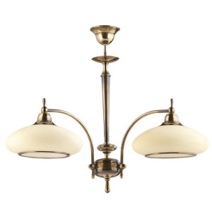 Zwis do jadalni AGAT wisząca lampa szklana klasyczna patyna połysk