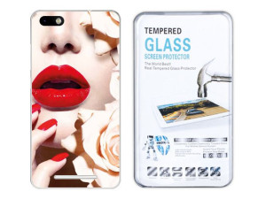 Kreatui Etui Fotocase 0.3mm Wiko Lenny 3 + Szkło