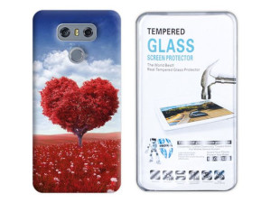 Lg G6 Kreatui Etui Nadruk Fotocase 0.3mm + Szkło