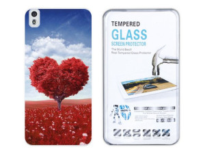 Kreatui Etui Fotocase 0.3mm Htc Desire 816 + Szkło