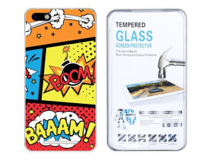 Kreatui Etui Żel Artcase 0.3mm Wiko Lenny 3 +szkło