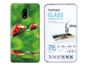 Etui Do Nokia 6 Pokrowiec Case Tył Fotocase +szkło