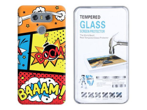 Lg G6 Kreatui Etui Nadruk Artcase 0.3mm + Szkło