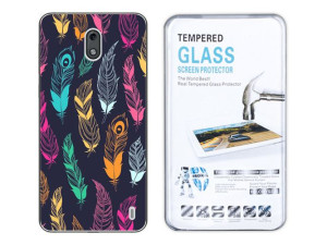 Nokia 2 Kreatui Etui Nadruk Artcase 0.3mm + Szkło