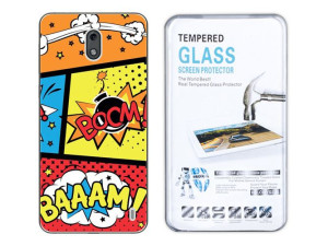 Nokia 2 Kreatui Etui Nadruk Artcase 0.3mm + Szkło