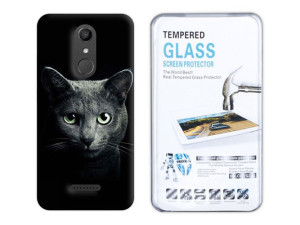 Wiko Upulse Lite Kreatui Etui Żel Fotocase + Szkło