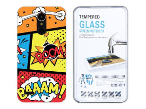 Lg K10 2017 Kreatui Etui Żel Artcase 0.3mm + Szkło
