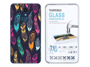 Lg K10 2018 Kreatui Etui Artcase 0.3mm + Szkło 9h