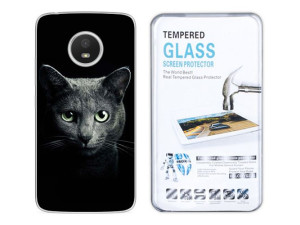 Motorola Moto E4 Kreatui Etui Żel Fotocase + Szkło