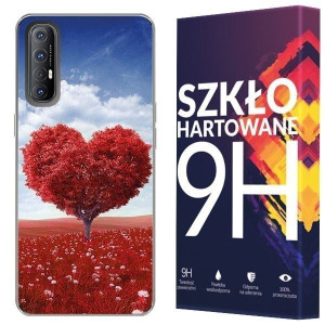 Etui Do Oppo Reno 3 Pro Fotocase 0.3mm + Szkło 9h