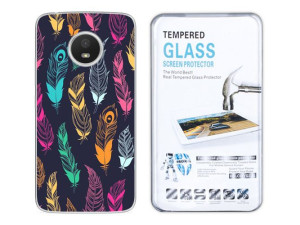 Motorola Moto E4 Kreatui Etui Artcase 0.3mm +szkło