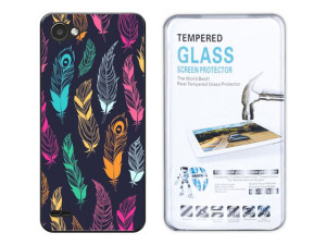 Lg Q6 Kreatui Etui Nadruk Artcase 0.3mm + Szkło 9h