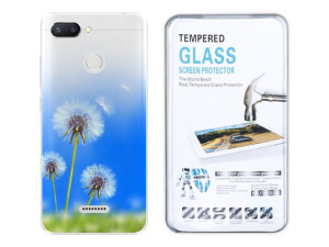 Xiaomi Redmi 6 Etui Gradient Nadruk Case +szkło 9h