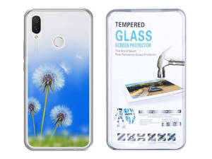 Huawei Honor Play Etui Gradient Nadruk Case +szkło
