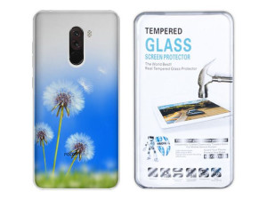 Xiaomi Pocophone F1 Etui Gradient Nadruk + Szkło