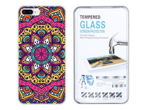 Iphone 8 Plus Kreatui Etui Nadruk Artcase + Szkło