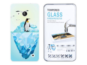 Kreatui Etui Artcase Microsoft Lumia 550 + Szkło