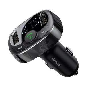 Baseus Transmiter Fm Bluetooth Mp3 Ładowarka 3,4a