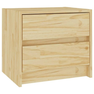 Szafka nocna, 40 x 30,5 x 35,5 cm, lite drewno sosnowe