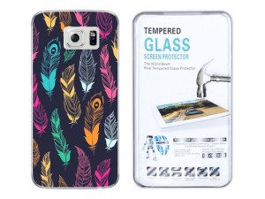 Kreatui Etui Artcase 0.3mm Galaxy S6 G920 + Szkło