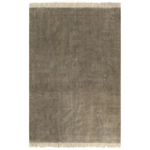 Dywan typu kilim, bawełna, 160 x 230 cm, taupe