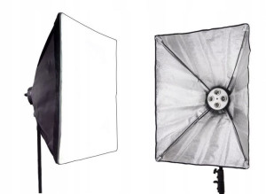 Oprawa czasza softbox 50x70cm na cztery żarówki