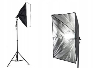 Lampa Softbox 50x70 Światła Stałego 65w Statyw 2m