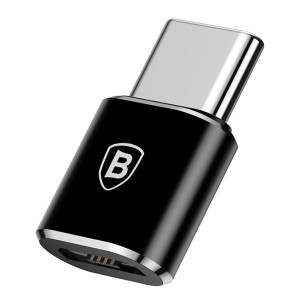 Baseus Adapter Micro Usb Do Usb Typ-c 2,4a Czarny