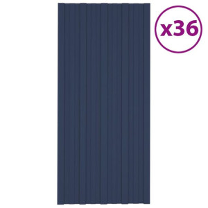 Panele dachowe, 36 szt., stal galwanizowana, antracyt, 100x45cm