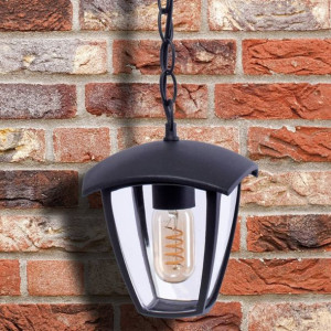 Zewnętrzna lampa wisząca FOX EKO3544 retro zwis do ogrodu czarny