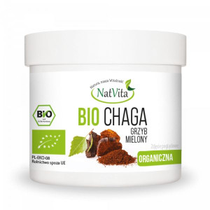 Chaga BIO grzyb mielony 100g NatVita