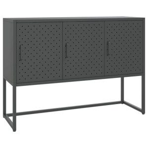 Szafka boczna, antracytowa, 105x35x75 cm, stal