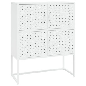 Szafka, biała, 80x35x100 cm, stal
