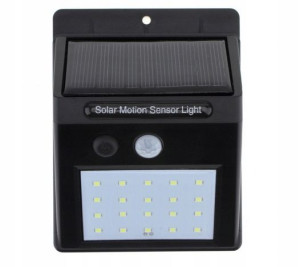 Lampa Solarna 20 Led Z Czujnikiem Ruchu Zmierzchu