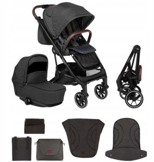 Wózek Wielofunkcyjny Skiddou Moss 2w1 Gondola + Spacerówka