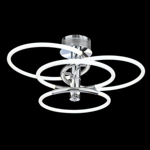 Plafoniera SELVINI JX2018-4 CHROME lampa sufitowa LED 59W 3000K srebrna