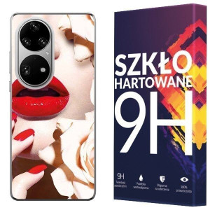 Etui Do Huawei P50 Kreatui Nadruk Fotocase + Szkło