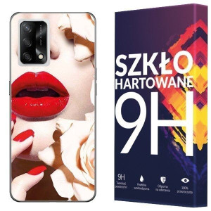 Etui Do Oppo A74 Pokrowiec Nadruk Fotocase + Szkło