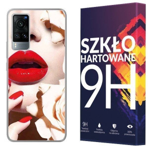 Etui Do Vivo X60 Pokrowiec Tył Fotocase + Szkło 9h