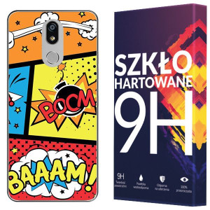 Etui Do Lg K40 Pokrowiec Artcase 0.3mm + Szkło