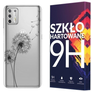 Etui Do Motorola Moto G9 Plus Koronka + Szkło 9h