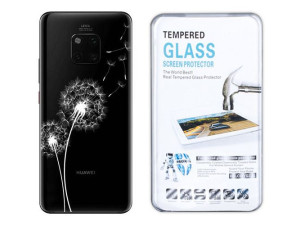Etui Do Huawei Mate 20 Pro Koronka Nadruk + Szkło