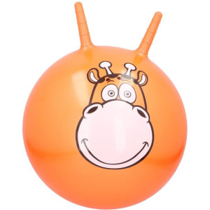 Piłka do skakania z rogami 45cm - POMARAŃCZOWA