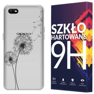 Etui Do Oppo A1k Koronka Nadruk Kreatui + Szkło 9h