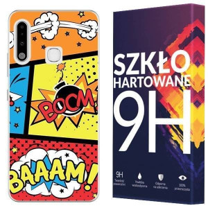 Etui Do Samsung Galaxy A70e Nadruk Artcase + Szkło