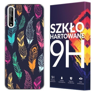 Etui Do Huawei Y8p Kreatui Nadruk Artcase + Szkło